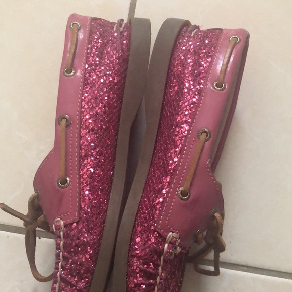 Pink Glitter Sperrys - Picture 3 of 6